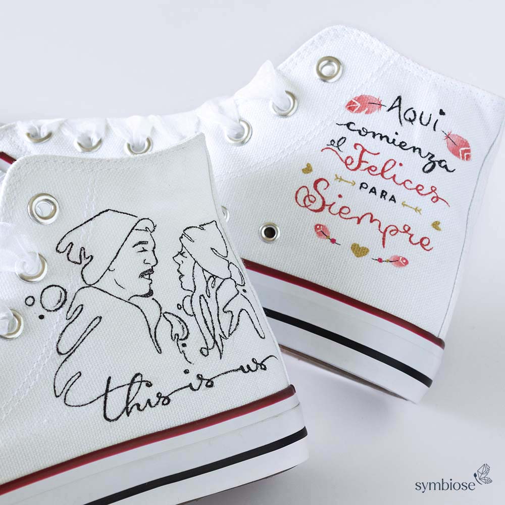 Zapatillas de novia personalizadas - regalos de boda - symbiose